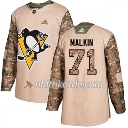 Pittsburgh Penguins Trikot Evgeni Malkin 71 Adidas 2017-2018 Camo Veterans Day Practice Authentic - Herren
